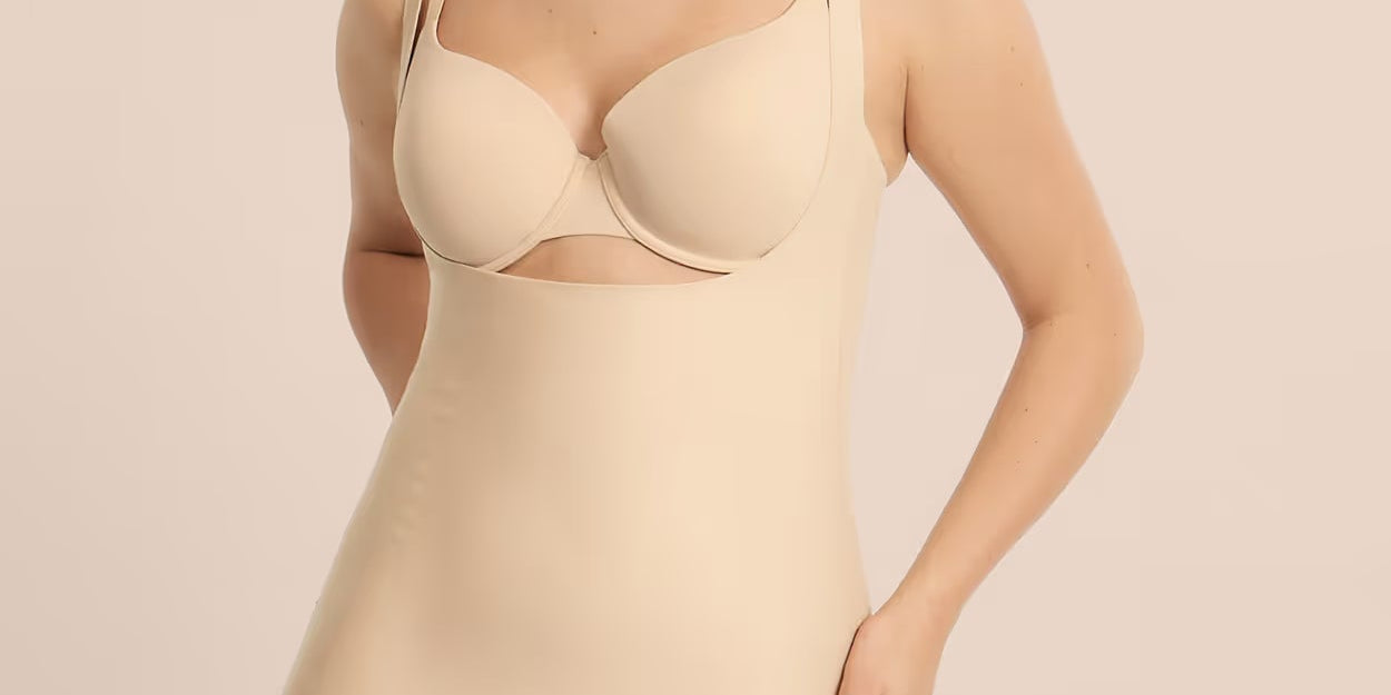 Combinaison gainante : du buste aux cuisses, invisible & grande taille