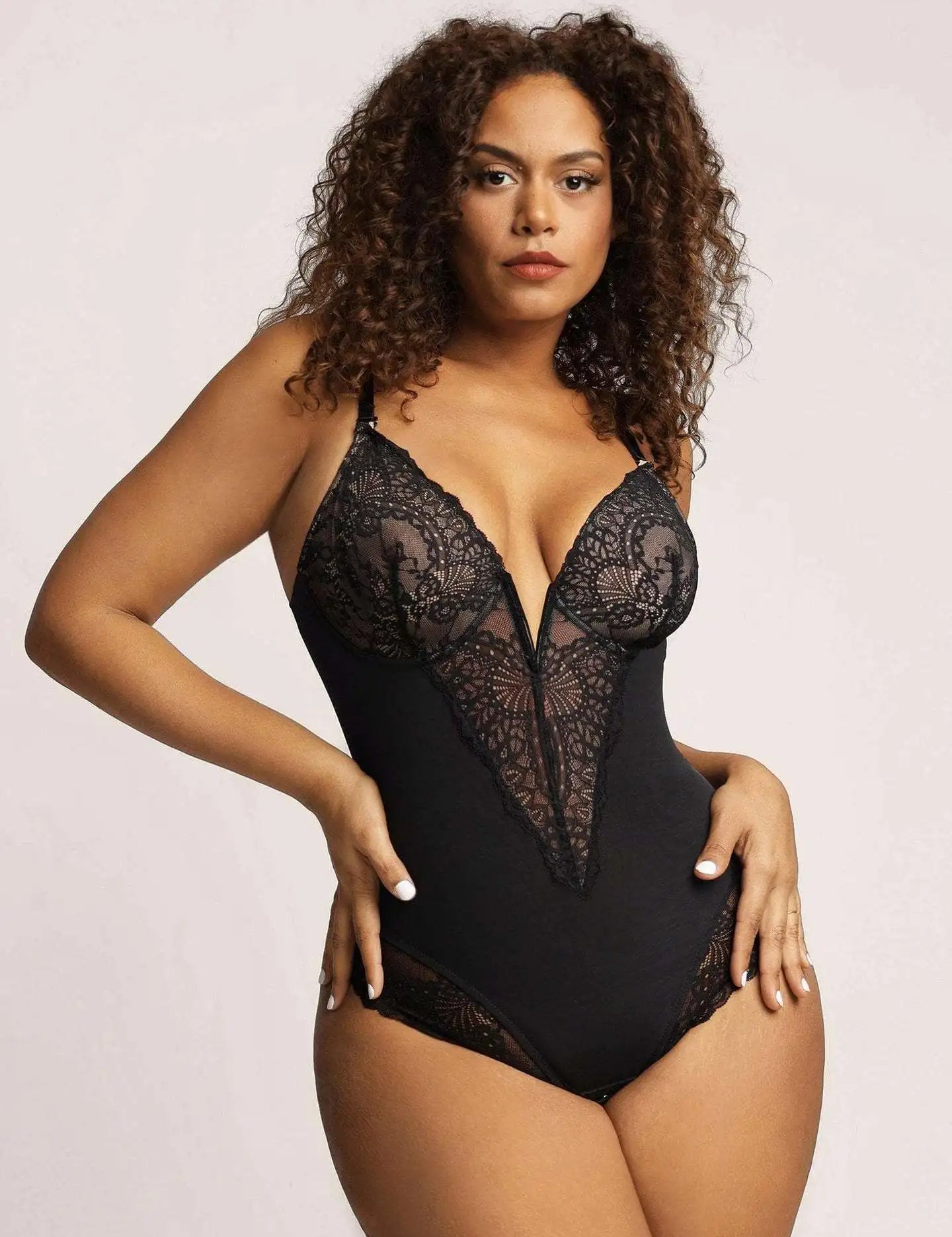 Body Gainant Dentelle Noir
