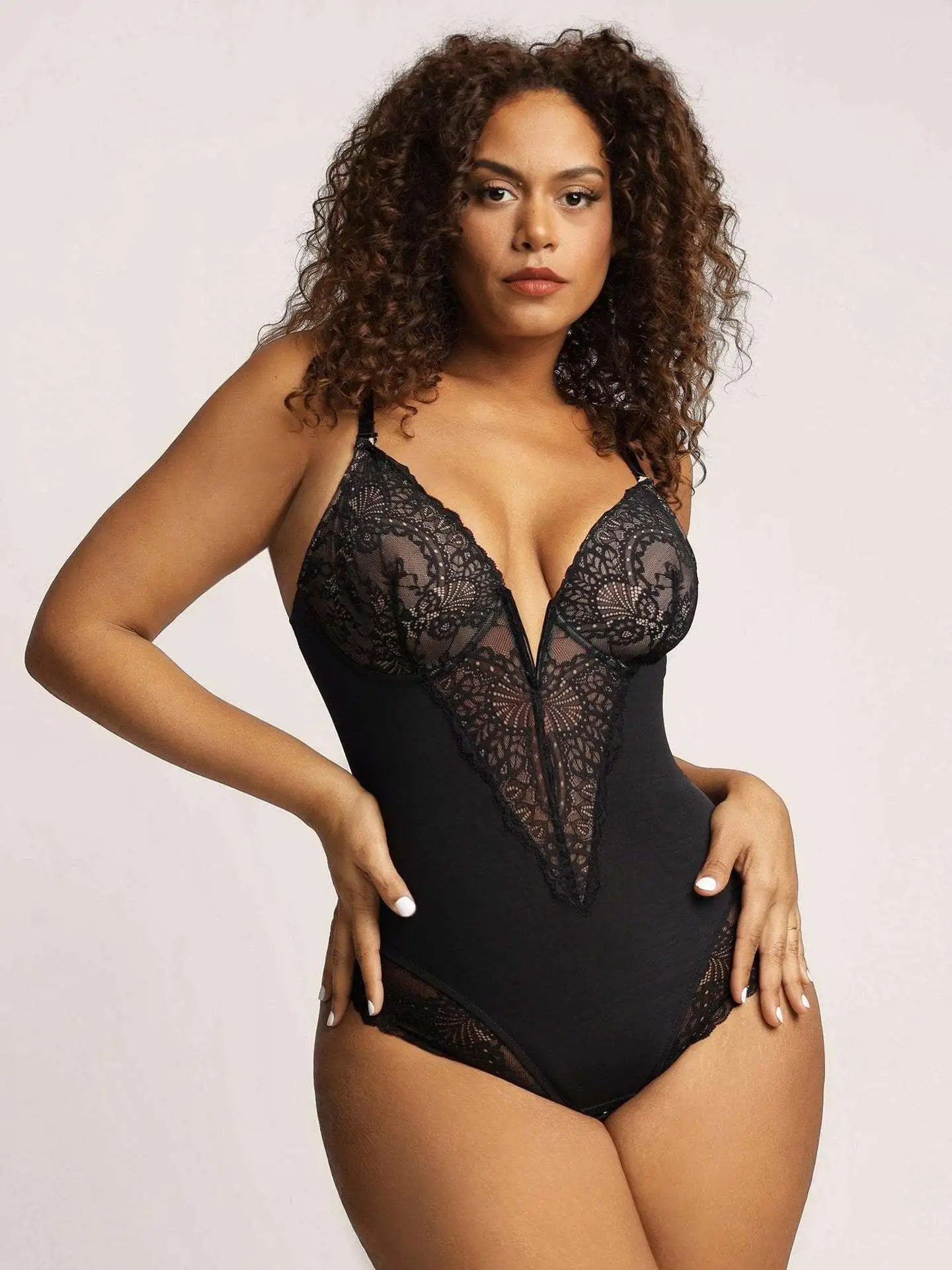 Body Gainant Dentelle Noir