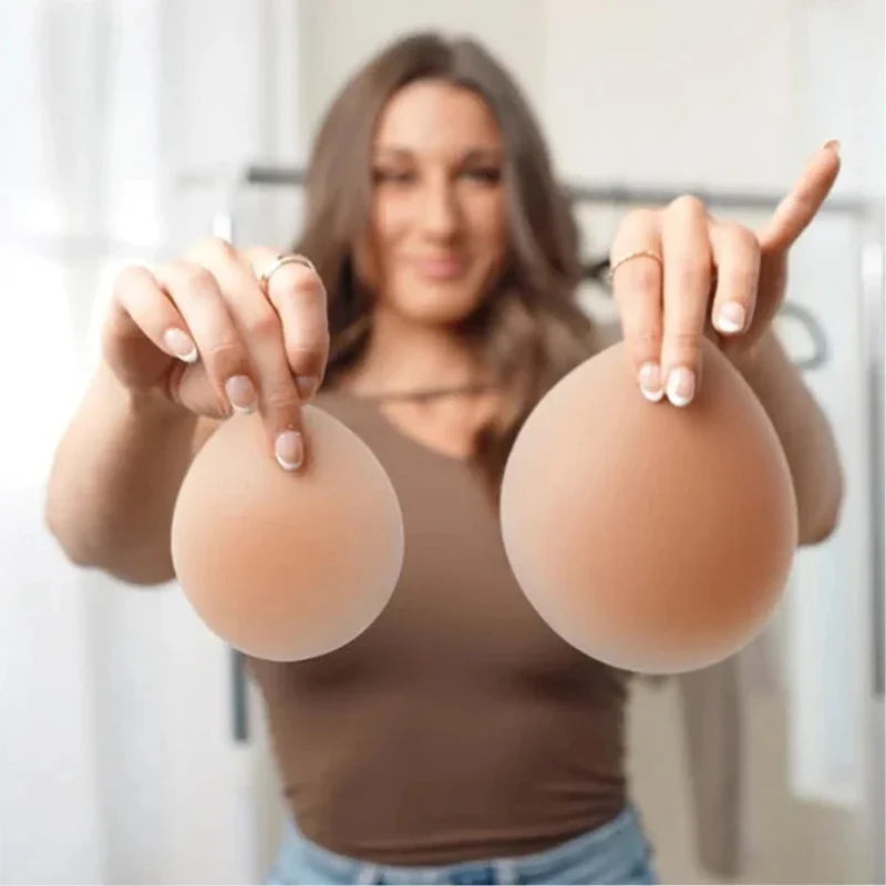 Sticky Bra Silicone Nipple Cover Lift Up Bra Invisible Comfortable Reusable Chest Breast Petals Strap Bikini Pad for Women Girl