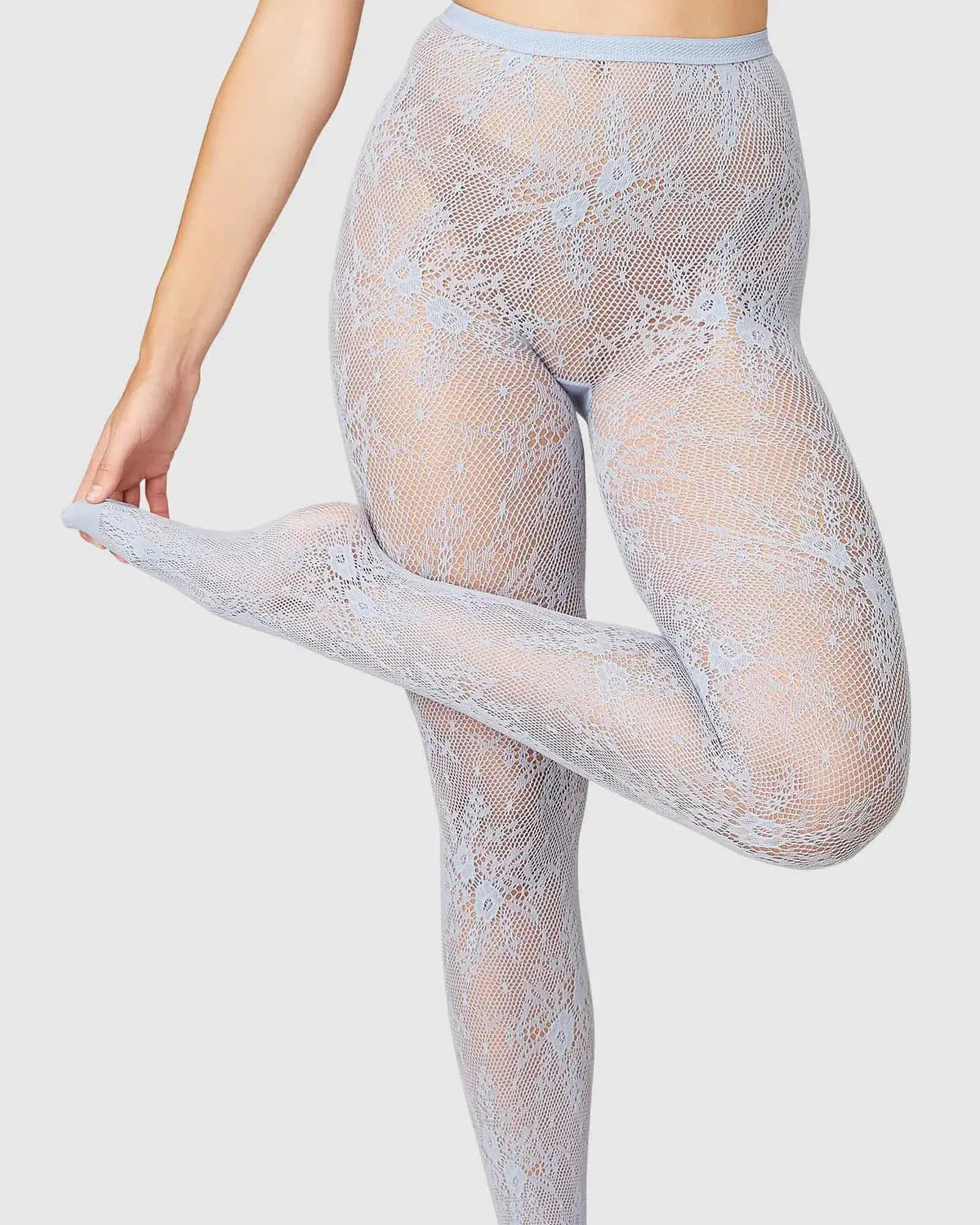 collants résille bleu moon