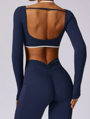 ensemble yoga airlift Twins dos bleu