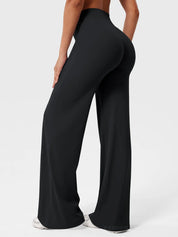 legging  noir patte d'éléphant 