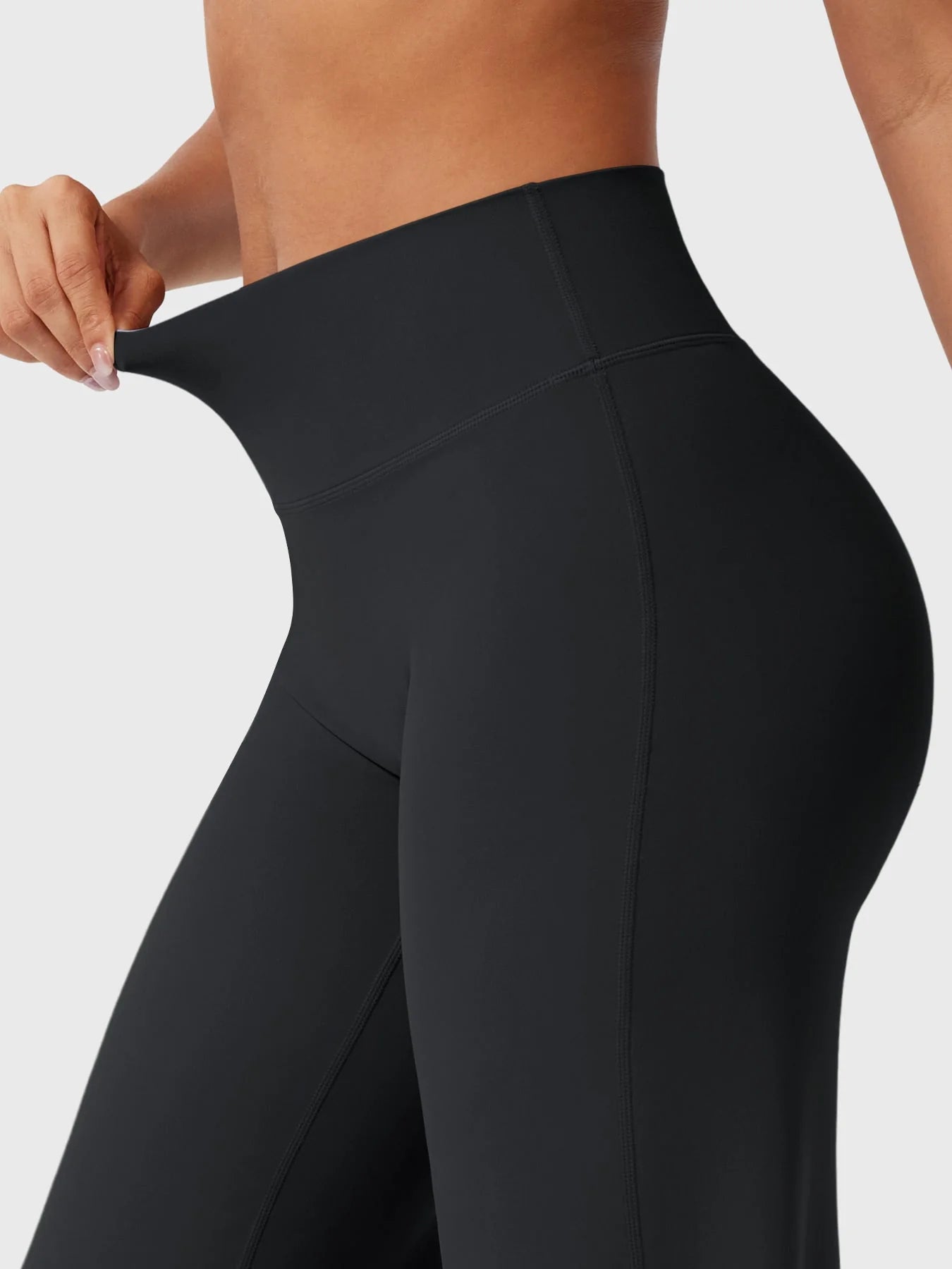  femme legging  noir patte d'éléphant  