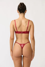 lingerie transparente rouge
