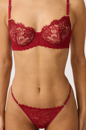 lingerie transparente rouge