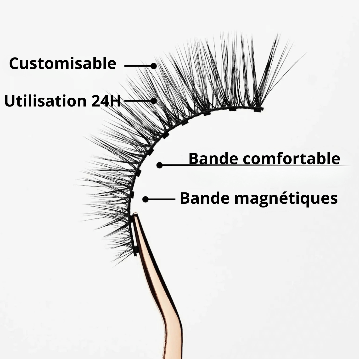 Faux cils magnétiques effet naturel