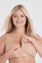 soutien gorge sans armature ivory beige de face 