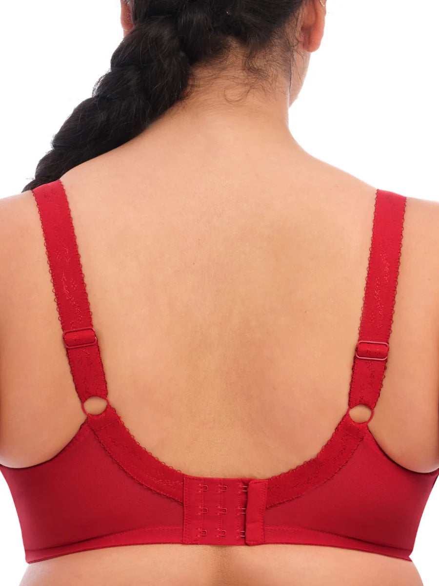 soutien gorge grande taille rouge dos